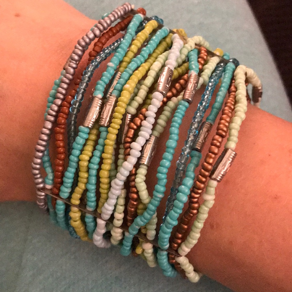 ☘️ 3 for 10 BOHO Turquoise beaded bracelet